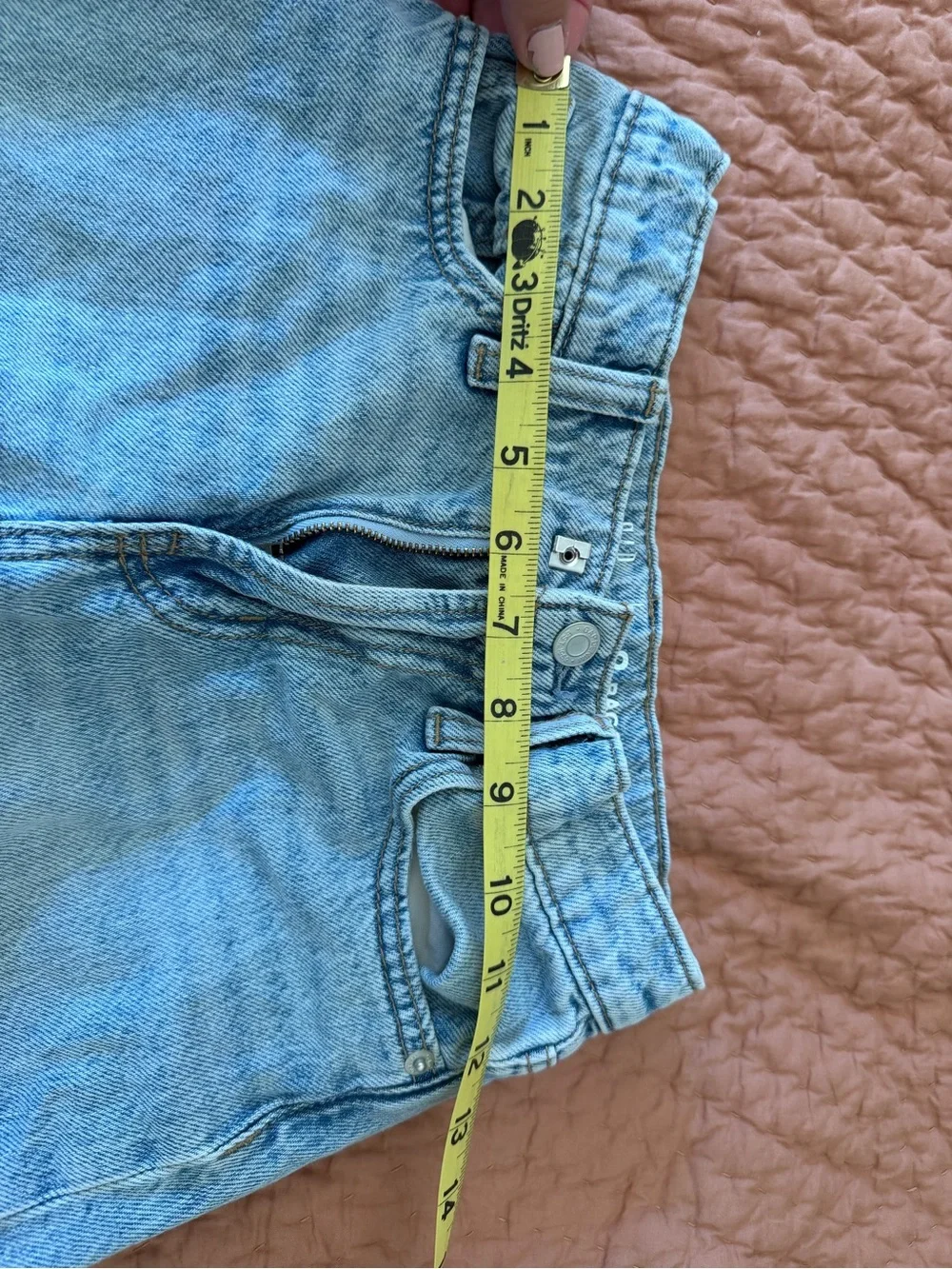 Girl’s Light Wash Wide Leg GAP Jeans